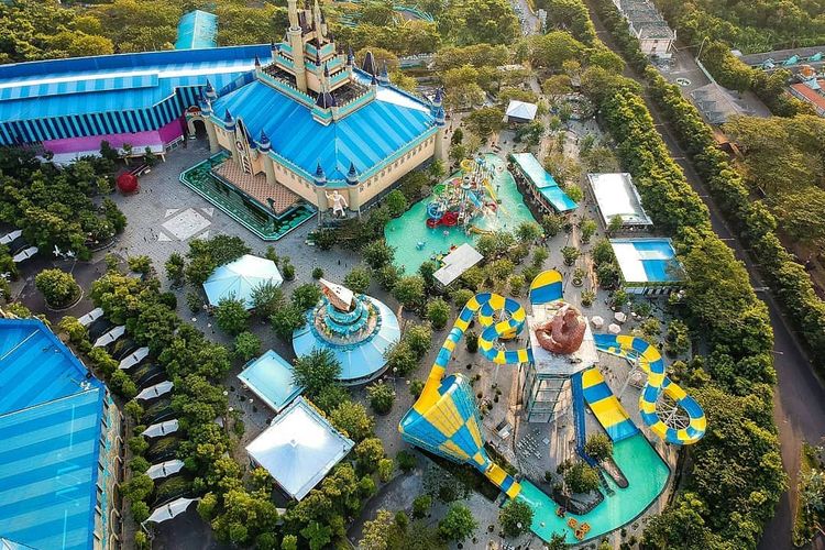 Lokasi Atlantis Land Surabaya di kawasan Kenjeran Park Surabaya Timur